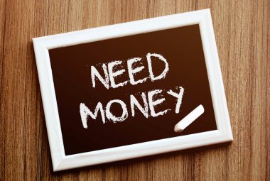 Para lazım. Metin için kopyalanmış el yazısı. Güzel doku..