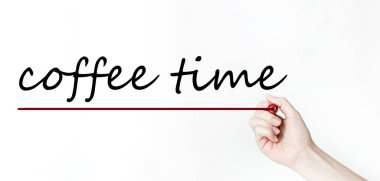 Ne el yazısı olursa olsun Kahve saati siyah kalem