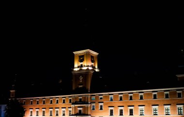 Geceleri Varşova Kraliyet Kalesi