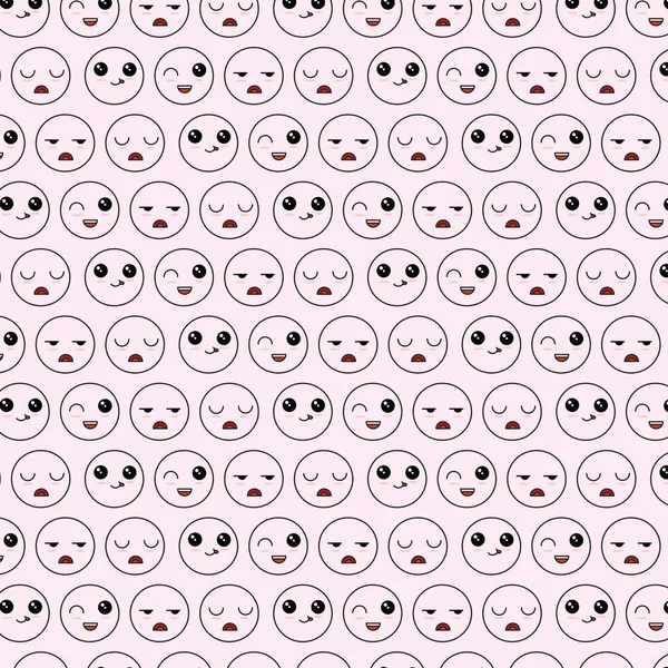 desen emoji vektörü pembe