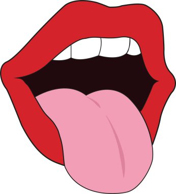art, background, beautiful, beauty, cartoon, design, fashion, woman, girl, glamour, simge, illustration, isolated, lips, ruj, love, makyaj, mouth, open, red, sexy, language, vector, white, woman