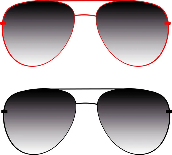Σύμβολο Χρώμα Hipster Εικονογράφος Γυαλιά Μόδα Eyewear Σιλουέτα Ανάγνωση Οπτική — Διανυσματικό Αρχείο