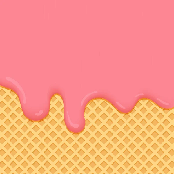 Verano Realista Hielo Pastel Fruta Primer Plano Líquido Creativo Jarabe — Vector de stock