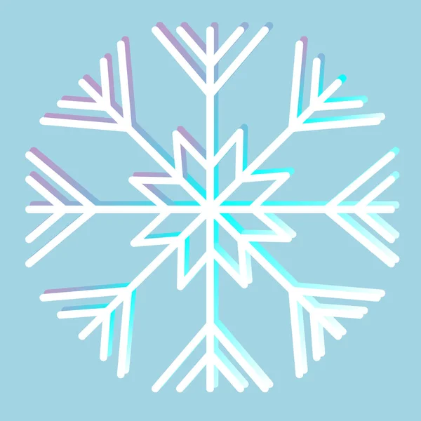 Snowflake Vectors Style Elements Frozen Snowstorm Natural Snow Covered Snowflakes — Stock Vector
