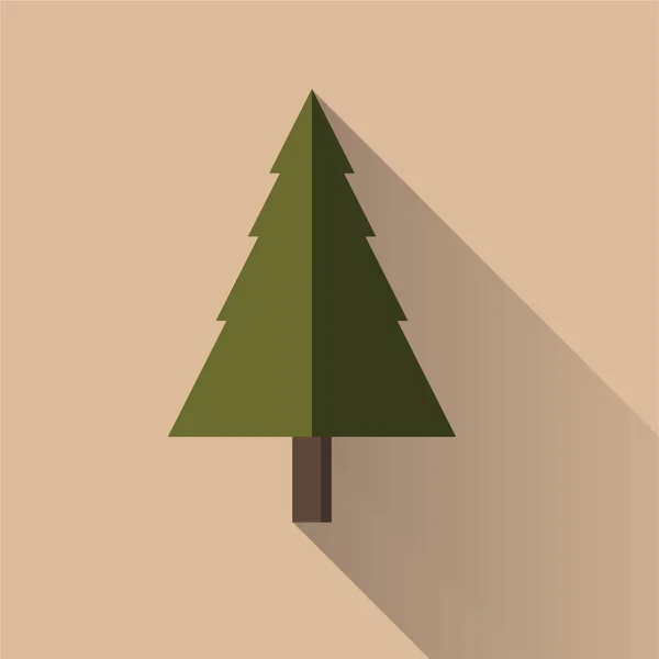 Diseño Plano Vector Árbol Gráfico — Vector de stock