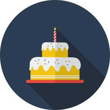 yıldönümü, pastane, doğum günü pastası, mum, kutlama, kutlama, krema, dekorasyon, lezzetli, tasarım, tatlı, yemek, eğlence, mutluluk, bayram, ikon, illüstrasyon, izole edilmiş parti, pasta, işaret, tatlı, sembol, vektör