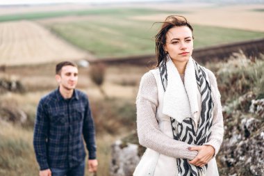 Romantik Genç çift keyfini birlikte vakit açık