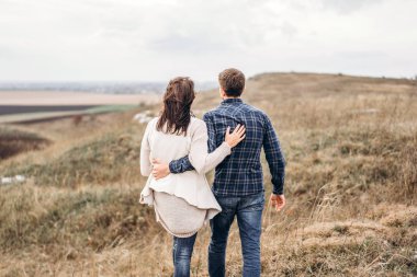 Romantik Genç çift keyfini birlikte vakit açık