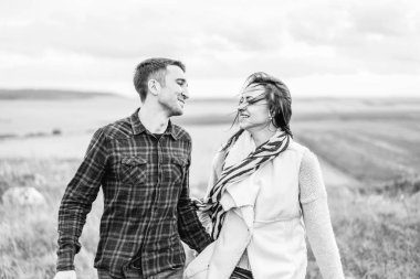 Romantik Genç çift keyfini birlikte vakit açık