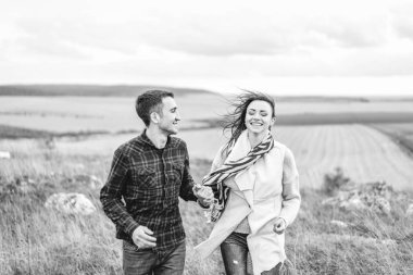 Romantik Genç çift keyfini birlikte vakit açık