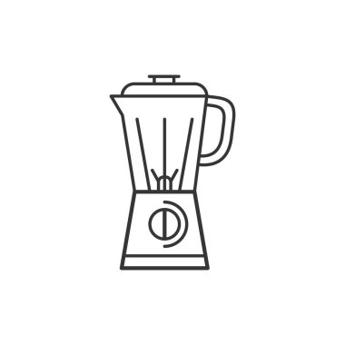 Blender mutfak ev aletleri ince çizgi simgesi