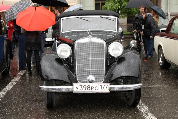 Automerk Mercedes Benz Deelnemen Aan Rally Moskou 2009 — Stockfoto