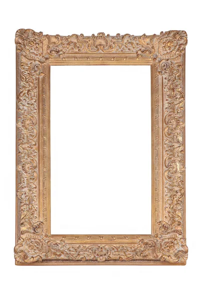 Büyük çerçeve çerçeve beyaz zemin üzerine altın