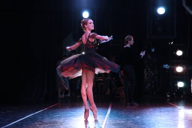 Prima ballerina of the Mariinsky theatre Ulyana Lopatkina, pas de de Deux from Esmeralda at the concert 
