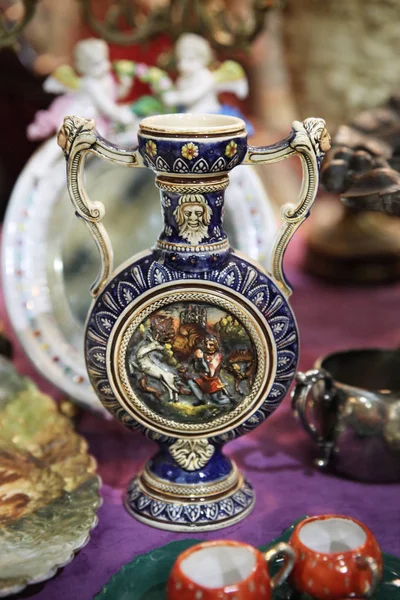 Vintage Vas Fönstret Loppmarknad Moskva 2018 — Stockfoto