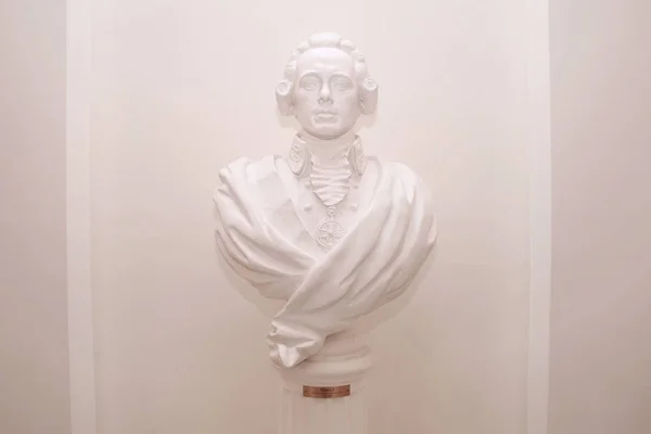 Scultura Busto Dell Imperatore Paolo Nel Palazzo Petrovskij Mosca 2017 — Foto Stock