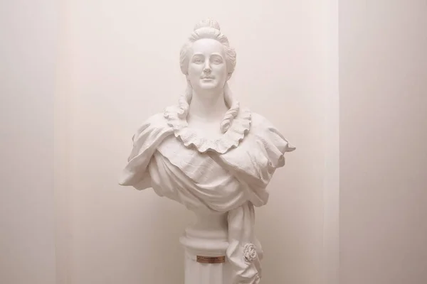 Scultura Busto Dell Imperatrice Caterina Nel Palazzo Petrovsky Mosca 2017 — Foto Stock