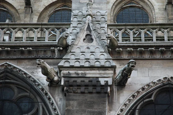 Sculptures Exterior Notre Dame Paris Paris 2011 — Stock Photo, Image