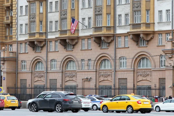 Antiguo Edificio Embajada Los Estados Unidos Federación Rusa Moscú 2016 — Foto de Stock