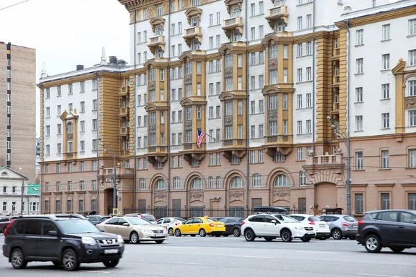 Stará Budova Velvyslanectví Usa Ruské Federaci Moskva 2016 — Stock fotografie