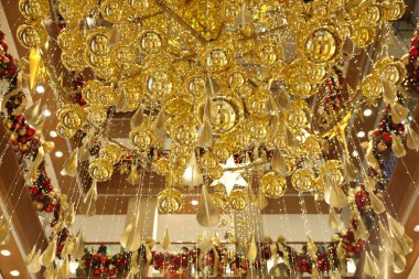 Festival köpüklü sarı arka cam arka plan bulanık