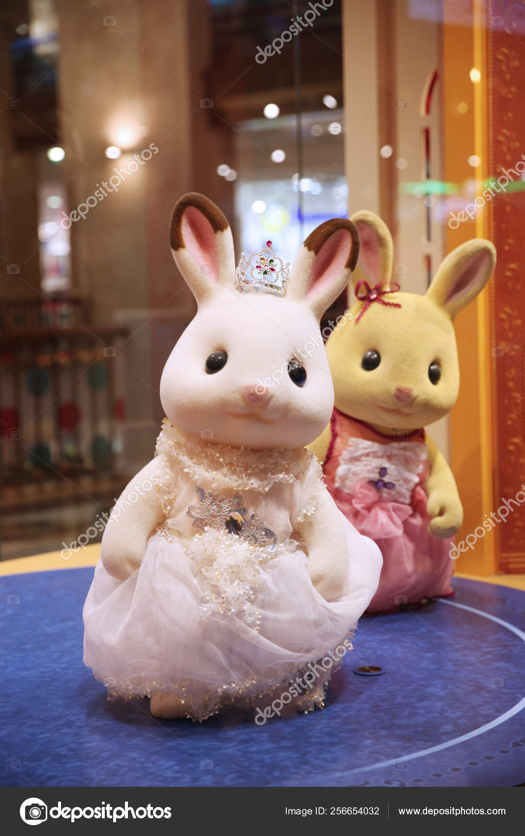 Figures of rabbits from the cartoon 