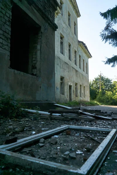 Dilapidada Casa Solariega Abandonada Los Nobles Del Siglo Xviii Región —  Fotos de Stock