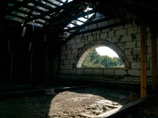 Voronezh Bölgesinde Yüzyılda Terk Edilmiş Soylu Bir Malikanenin Harap Edilmiş — Stok fotoğraf