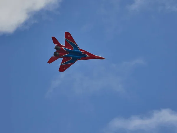 Flygplan Från Russian Knights Och Swifts — Stockfoto