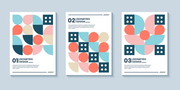 Moderne Abstracte Heldere Kleur Covers Set Minimale Covers Ontwerp Kleurrijke — Stockvector