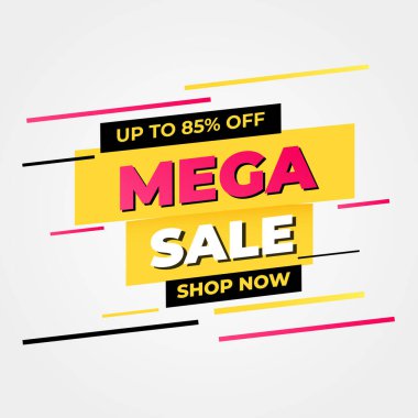 Beyaz arka planda modern tasarıma sahip indirimli afiş şablonu, promosyon, sosyal medya postası, pazarlama kiti için modern minimalist tasarım