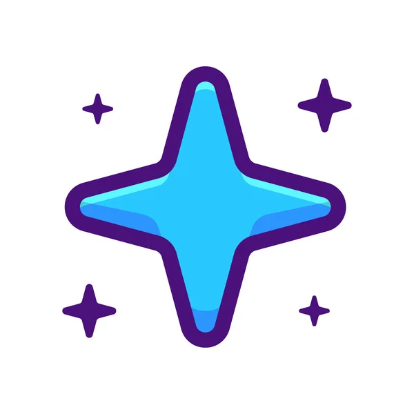 Ilustración Vectores Blue Star Para Web Landing Page Stickers Fondo — Archivo Imágenes Vectoriales