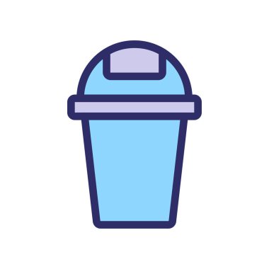 Logo, web, iniş sayfası, çıkartma ve arkaplan için Çöp veya Çöp simgesi vektör çizimi