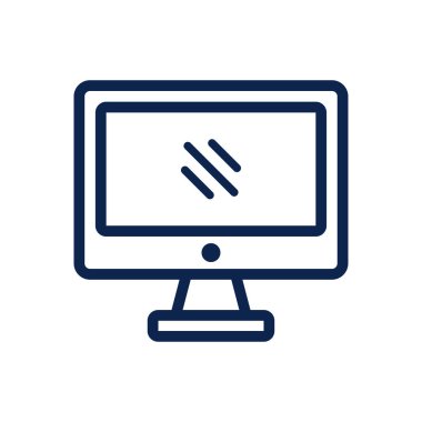 Logo, web, iniş sayfası, çıkartmalar ve arkaplan için bilgisayar simgesi çizimi