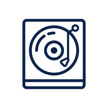 Logo, web, iniş sayfası, çıkartmalar ve arkaplan için vinil simge çizimi