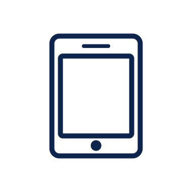 logo, web, iniş sayfası, çıkartmalar ve arkaplan için tablet ikon vektör çizimi