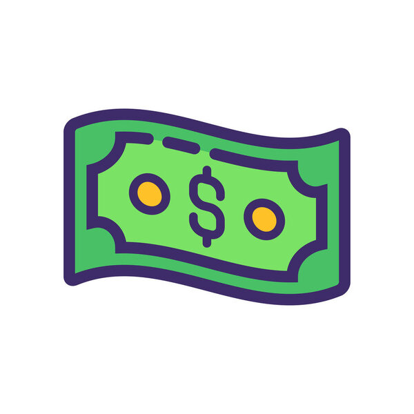 Money icon vector illustration for logo, web,landing page, stickers and background
