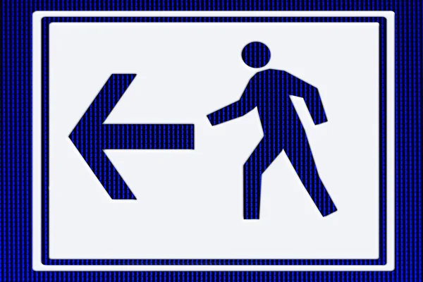 Exit Sign Left Sign — Stock Photo, Image