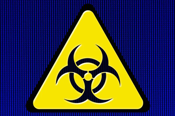 Biohazard Sign Yellow — Stock Photo, Image