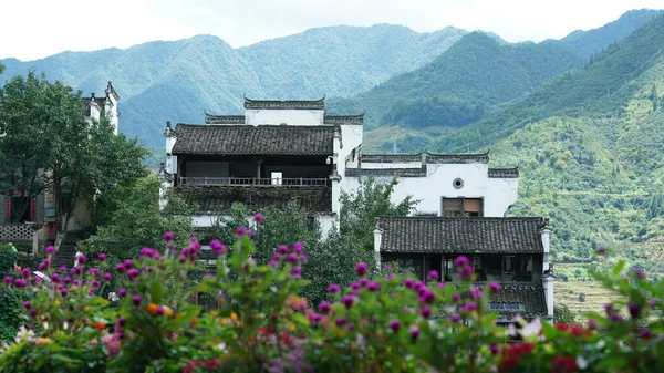 Las Antiguas Arquitecturas Chinas Con Denominación Tradicional Pueblo Rural —  Fotos de Stock