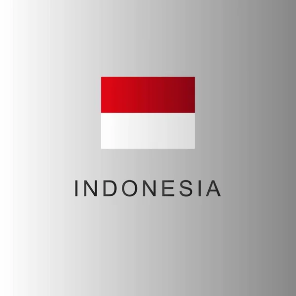 Ziua Independenței Indoneziene Banner Design Izolat Fundal Alb Roșu Gradient — Vector de stoc