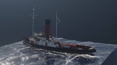 Römorkör Jofree 'nin 3D canlandırması