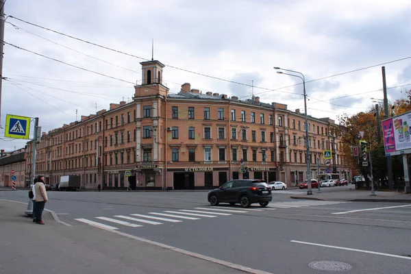 Höst Urbana Landskap Med Hus — Stockfoto