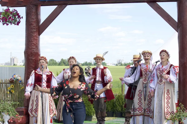 Minsk, Minskaya/Beyaz Rusya - 05 Haziran 2018: 28 Uluslararası İhtisas Fuarı 