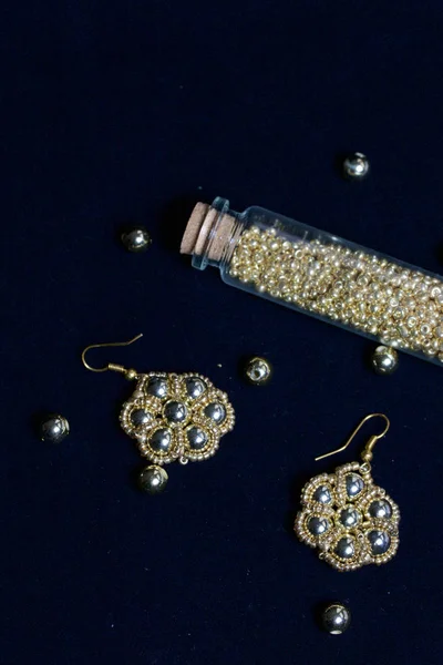 Koraliki Biżuteria Diy Biżuterii Niezbędne Akcesoria Koraliki Gotowych Kolczyki Narzędzia — Zdjęcie stockowe