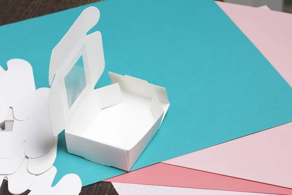 Gift Boxes Templates Making Gift Boxes — Stock Photo, Image