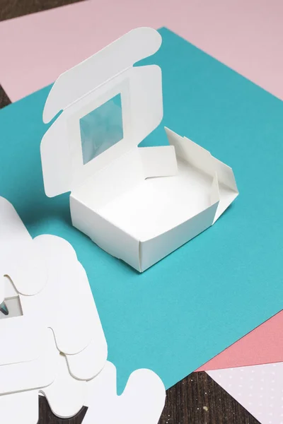 Gift Boxes Templates Making Gift Boxes — Stock Photo, Image