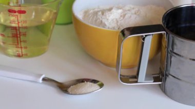 Malzemeler ve yapım ve pasta süsleme için Araçlar.