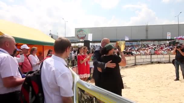 Minsk Minsk Belarus June 2019 Competition Rewarding Participants Belferm Exhibition — Stock Video