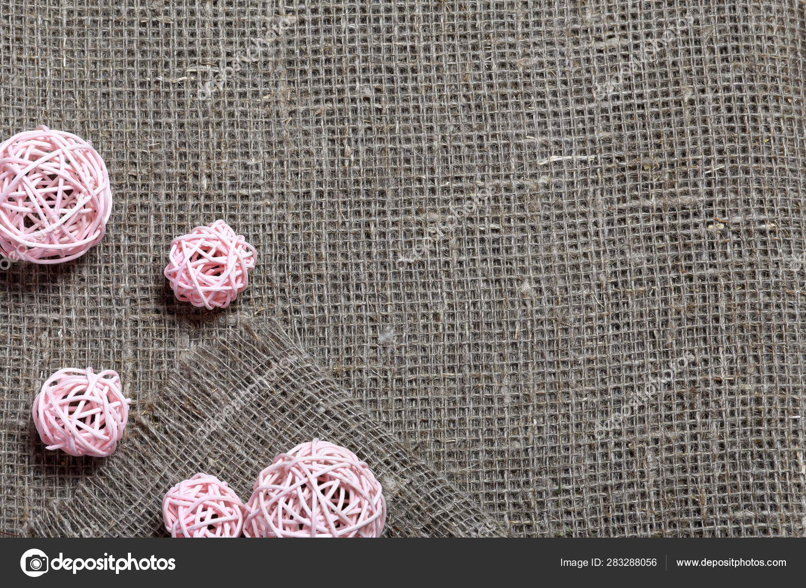coarse linen fabric